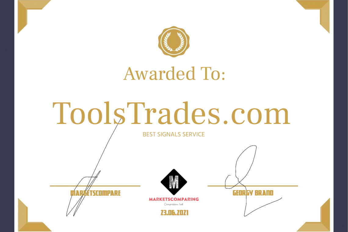 Awarded to ToolsTrades #1 Signals Provider